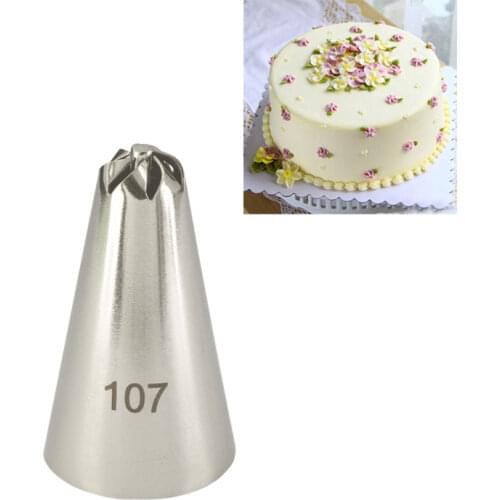 #107 Small Size Icing Piping Nozzles Cake Decorating Sugarcraft Pastry Tip Tool Home DIY Baking Tools KH095