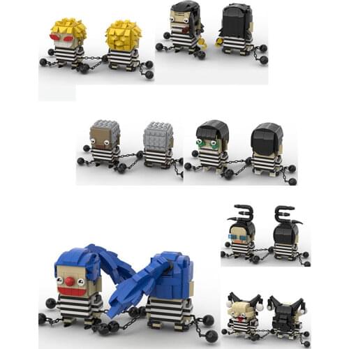 MOC Building Block Maker Anime Classic Figures Pirates In Prison Assembly Model Childrens Toy DIY Build Bricks Birthday Gift