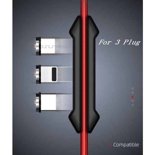 Magnetic Cable Plugs Case Micro USB Type C Portable Storage Box Magnet Connector Head TIps Container Plugs Case Storage Box