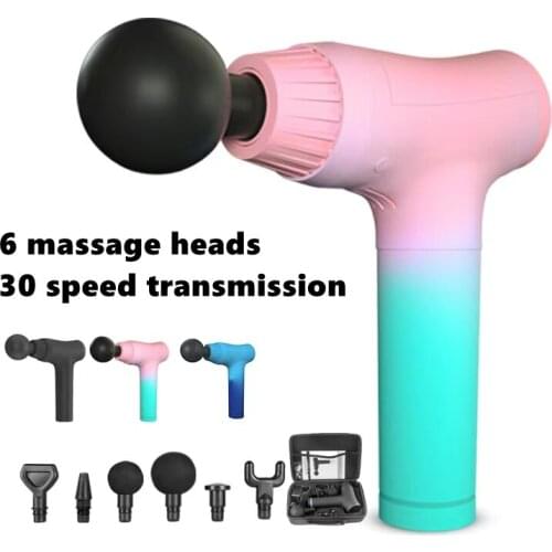 Deep Tissue Body Shoulder Back Neck Massager Muscle Massage Gun Fascia Gun Body Relaxation Slimming Shaping Pain Relief Pink
