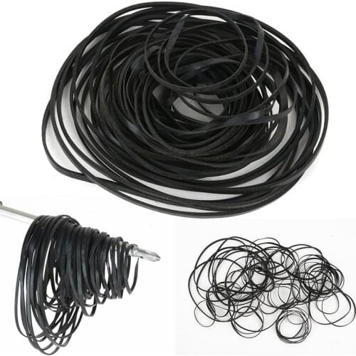 Mayitr 40-50pcs/pack Universal 40-135mm Mix Cassette Tape Belts Flat type Generic Machine Belt for Assorted Repair