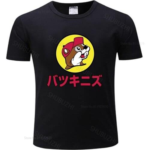 Men o-neck tshirt fashion brand t-shirt black new BUC EES バッキーズ T shirt bucees buc ees japanese aesthetic texas gas station