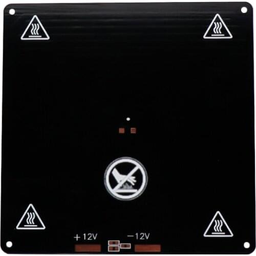 Mini 12V heatbed 150X150X3MM Hot bed heating plate aluminum substrate for MK3/MK2A hotbed platform fillet 3d printer DIY parts