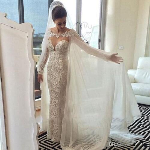 New Off Shoulder Bridal Wraps Jackets White/ivory Chiffon Appliques Lace Wedding Jacket Bridal Cloak Lace Bridal Dress Cape