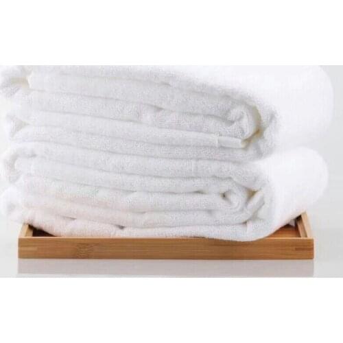 Large SPA Sauna Beauty Salon Towels Bedspread Bathroom big Beach Towel 70*180cm Luxury Hotel White Cotton Bath Towel for Adults