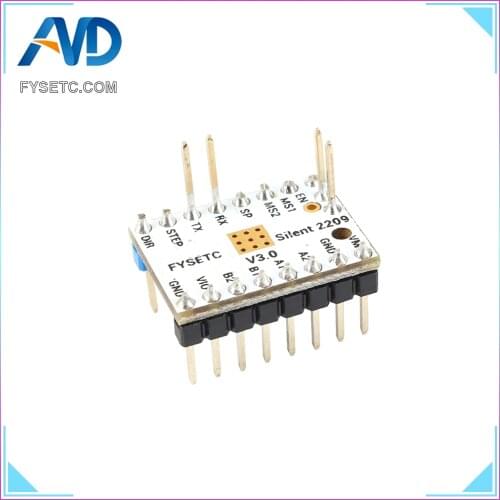Latest TMC2209 v3.0 3d Printer Parts Stepping Motor Driver Stepsticks Mute Driver 256 Microsteps Current 2.8A Peak VS TMC2208