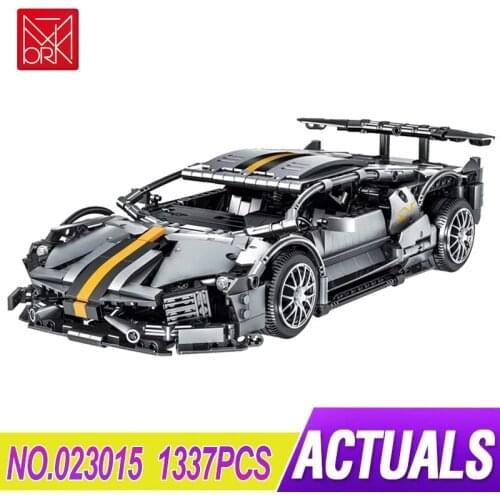 MOC 023015 High-Tech 1337CS SuperSport Car City Vehicle Model Building Blocks Bricks Educational Toys For Kids