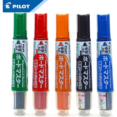 Japanese PILOT Whiteboard Pen Combination WBMAVBM-M Direct-liquid Large Capacity Business Office Replaceable Core Whiteboard Pen