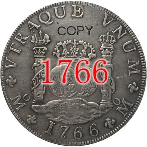 1765-1771 7 coins Mexico MF 8 REALES COIN COPY