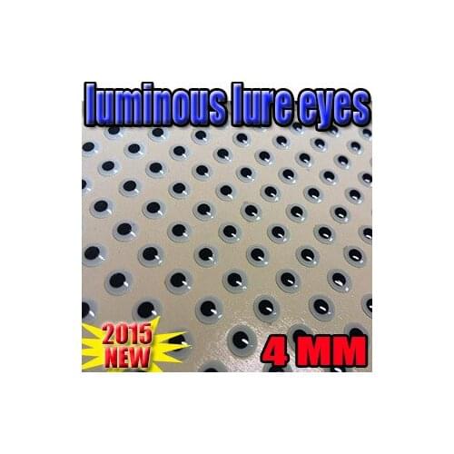 2015new 3d luminous fish eyes in dark night size:4mm quantity:500pcs/lot artificial fish eyes