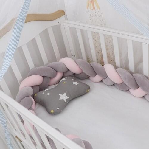 3M Length Handmade Nodic Knot Newborn Bed Bumper Crib Protector Nursery Bed Bumper Room Decor