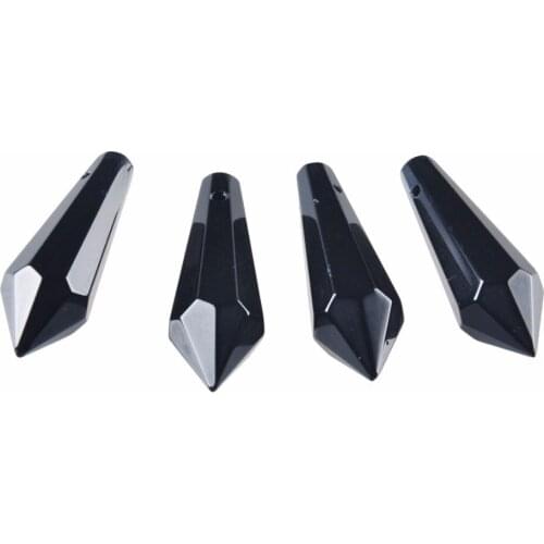 38MM 50Pcs/Bag Black Glass Crystal Chandelier Lamp Lighting Part Prisms Drops Pendants Home Light Decoration Room Decoration