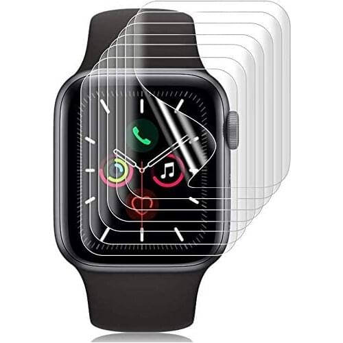 6pcs Screen Protector for Apple Watch Series 6 5 4 SE 44mm 40mm,iWatch 2020 Anti-Scratch Soft TPU High Clear Protective Film