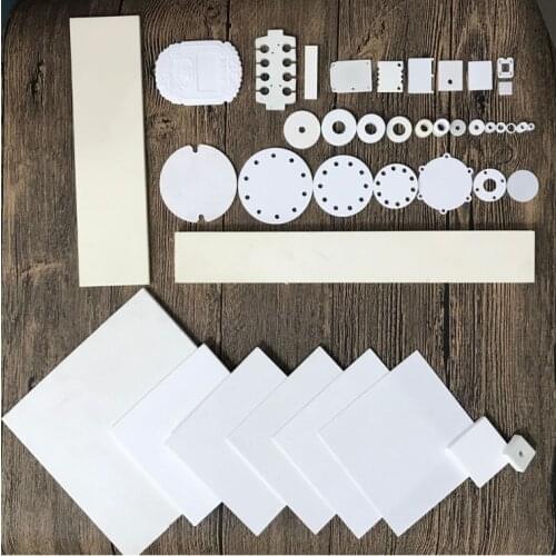 99.5%Al2O3 High Wearable Circular Corundum Plate 50*50*1mm/Alumina Ceramic Round Substrate/Wear-Resisting Ceramic Sheet