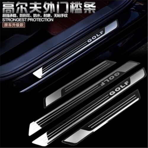 High quality stainless steel car Scuff Plate/door cover outside door sill For 2014-2016 Golf 7 Car styling