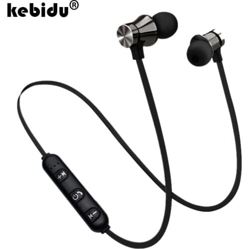Kebidu XT11 Wireless Bluetooth 4.2 Earphones Headset Sports for iPhone xiaomi phones SweatProof Magnetic Earpiece With Mic