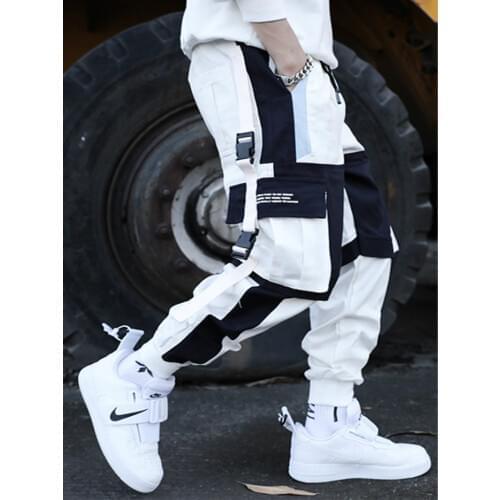 Prowow Streetwear Mens Multi Pockets Cargo Harem Pants Hip Hop Casual Male Track Pants Joggers Trousers Fashion Men Pants