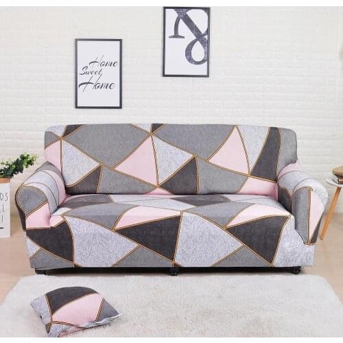 Printed sofa cover modern style Stretch sofa cover For living room Hotel Removable 1/2/3/4 seats