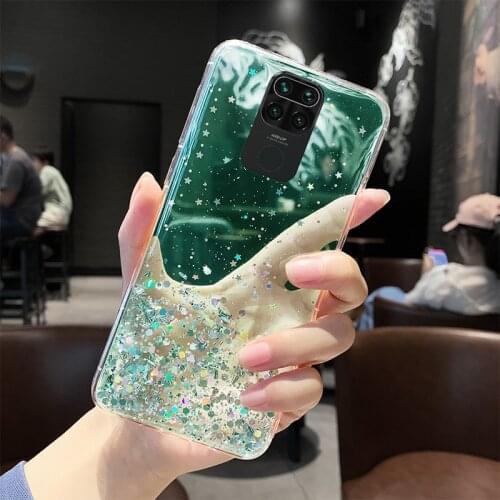 Sexy Glitter Star Case for Samsung Galaxy S21 S20 FE Ultra S10 Plus M31S M51 M30S M11 M21 M31 M10S Diamond Transparent Cover