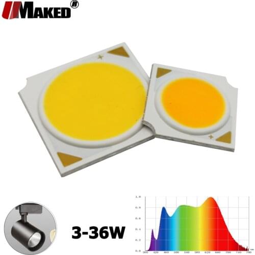 Full Spectrum LED COB 3 5 7 10 12 15 18 20 30 36W Ra97 130LM/W 1313 1919 3000-4000-5000K Aquarium Lamp Chips Grow Light Source