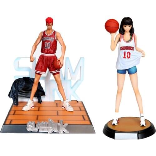 Slam Dunk Haruko Akagi Sakuragi Hanamichi Anime Action Figure Shohoku High School Classic Look PVC Collection Model Toy for Gift