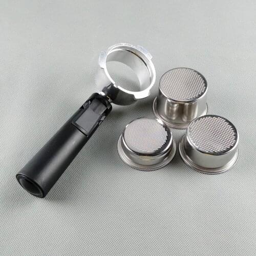 51mm 1/2/4 Coffee Filter Cup Stainless Steel Replacement Filter For coffee Portafilter Espresso Machine Parts Powder Bowl