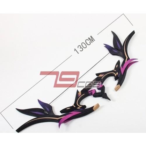 Game Genshin Impact Fischl Bow Midnight Waltz Bow Four-Star Weapon Halloween Carnival Cosplay Props Accessories Game Fans Gift