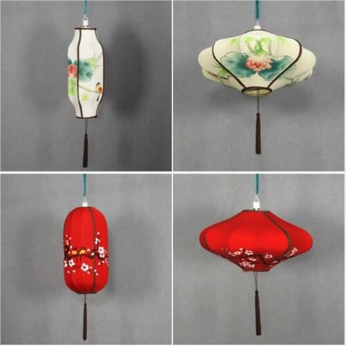 Chinese Style Wedding Cloth Hanging Lamps Antique Building Restaurant Restaurant Lantern Chandelier Lantern birthday party