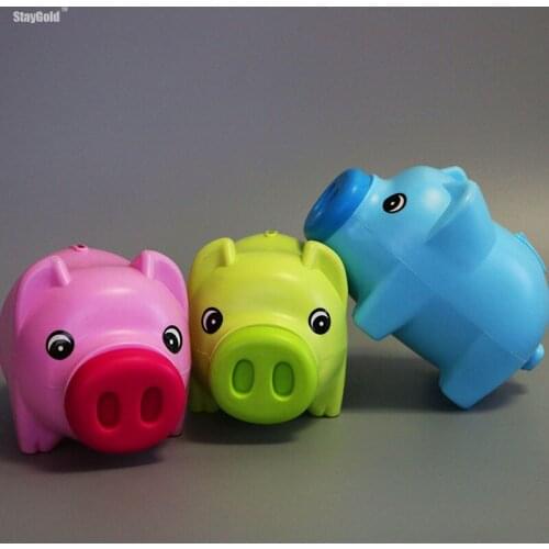 StayGold Money Box Piggy Bank Resin Cartoon Saving Coin Storage 3 Color Options Animal Style Kids Toy for Children SG01