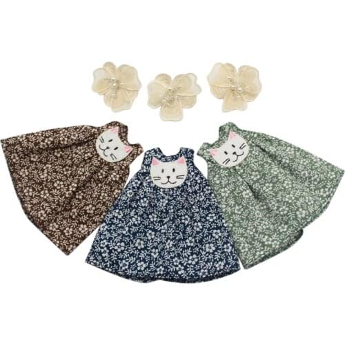 ICY DBS Blyth doll licca cute clothes flower dress with headdress lovely