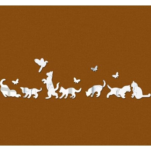 Hot sale limited stickers home decoration Multi-piece Package flower acrylic 3d sticker mirror wall hot