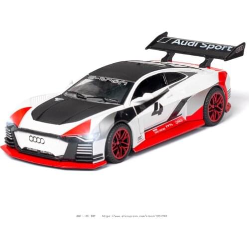 1/32 Alloy DieCast E-TRON SPORT Model Toy Car Simulation Diecasts & Toy Vehicles Sound Light Collection Toys For Boy Gift