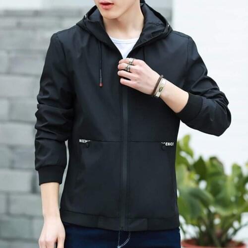 2021 Autumn Men Oversized Hooded Jacket 6XL Fashion Casual Solid Male Coat Zipper Long Sleeve Thin Outwear New Jaqueta Masculina