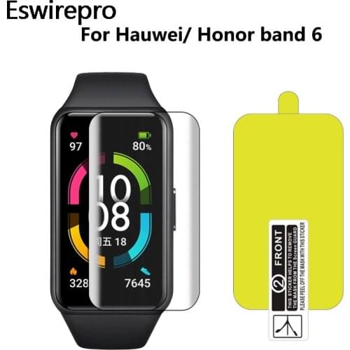5pcs TPU Soft Hydrogel Protective Film For Honor Band 6 Screen Protector for Huawei Band 6 Strap ,not Tempered Glass