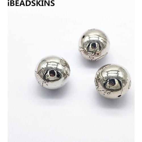 New arrival! 22mm 50pcs CCB Rhodium color Ball shape beads for Earrings parts,hand Made Jewelry Findings Jewelry DIY
