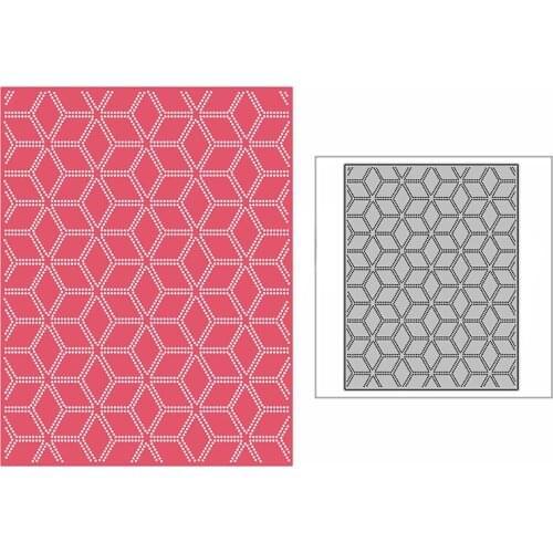 New Spotted Diamond Snowflake Background Plate Craft Embossing Mold 2021 Metal Cutting Dies for Scrapbooking Album Card Making