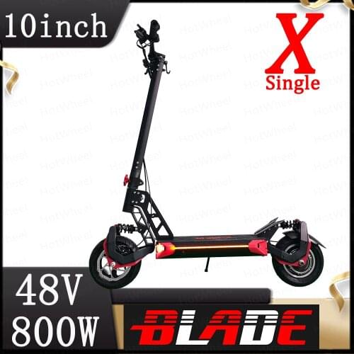 Blade X Single Electric Scooter 48V Single Motor 800W Top Speed 45km/h 10*3.0inch Wide Tire BladeX E-scooter