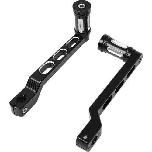 A pair Gear Shift Lever Shifter Foot Pedal Cafe Racer Brake Shifter Lever Foot Pegs Sets Fit For Harley Softail Custom