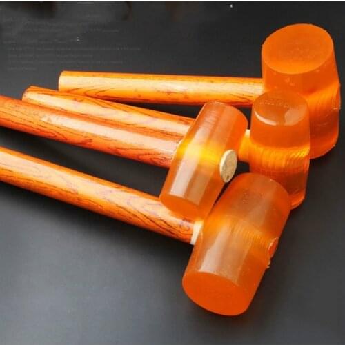 50mm-75mm Wooden handle Rubber Hammer Double Faced Tile marble floor installation Mallet plastic Wear-resistant Hand tool