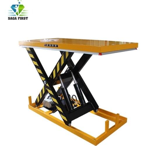 Customized Cargo Goods Jack Lifter Electric Hydraulic Scissor Lift Platform With 1M -4M Height