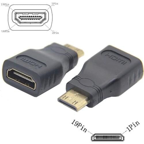 Raspberry Pi Zero Mini HDMI to HDMI Adapters Compatible with Raspberry Pi Zero W ( 2 Pieces/Lot )