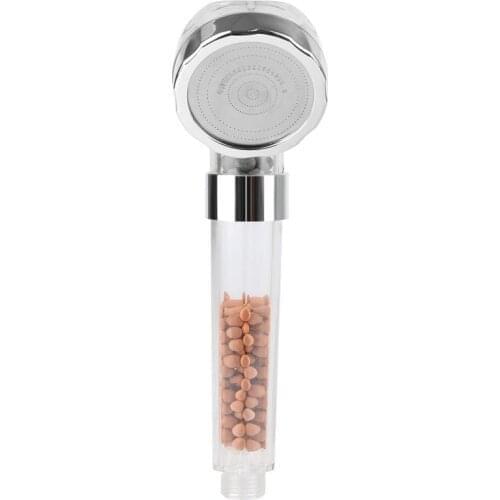 3 Function Adjustable Jetting Shower Head Bathroom High Pressure Water Handheld Faucet Saving Filter SPA Shower Heads With Box