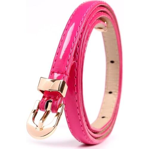 Wild Dress Jeans Belt Women Decorative Candy Color Thin Adjustable Belt Korean Fashion Belts