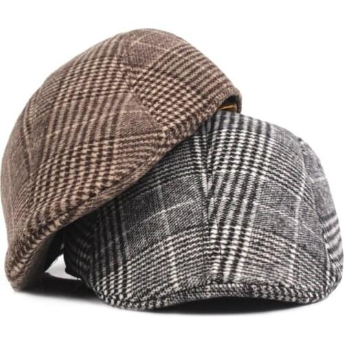 Fashion Woole Hats for Men Women High Quality Casual Unisex British style Beret Caps Spring Winter OutDoors Flat Cap for Cowboy