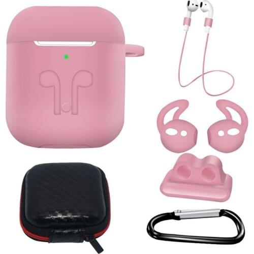 6 in 1 Silicone Case for Airpods 1 for Air Pods 2 Shockproof Earphone Case Waterproof for Iphone bluetooth earphone Accessories