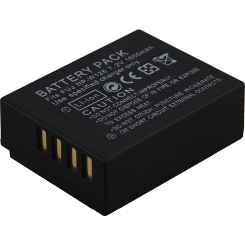 1pc 1600mAh NP-W126 NP W126 NPW126 Replacement Battery for Fujifilm FinePix HS30EXR HS33EXR HS50EXR X-A1 X-E1 X-E2 X-M1 X-Pro 1