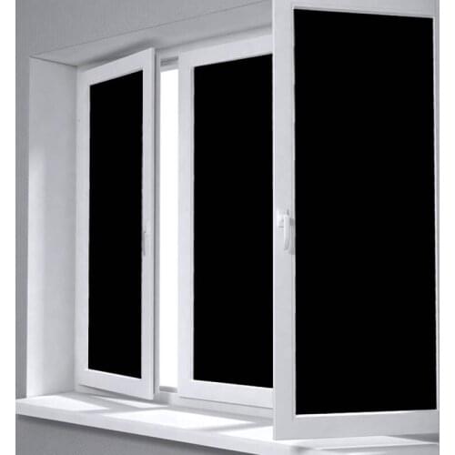 Nuelife Static Black thickened frosted glass film window stickers shading heat insulation film warehouse sunscreen opaque film