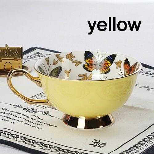 Top Grade Nordic Bone China Coffee Cup Creative European Tea Cup Set And Saucer Home Party Afternoon Tea Teacup Porcelain Nice G