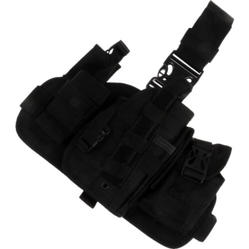 Waterproof Tactical MOLLE Leg Bag Drop Thigh Rig w/ Debris Pouch Waist Belt Leg Holster Bag