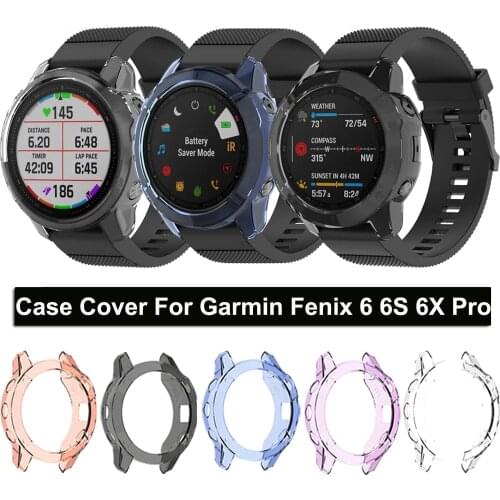 Protector Clear Cases For Garmin Fenix 6 6S 6XPro TPU Fenix6X Watch Case Cover Smart Bracelet Protective Frame Shell Accessories